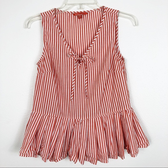 ModCloth Optimistic Essence Striped Peplum Top - Picture 2 of 8